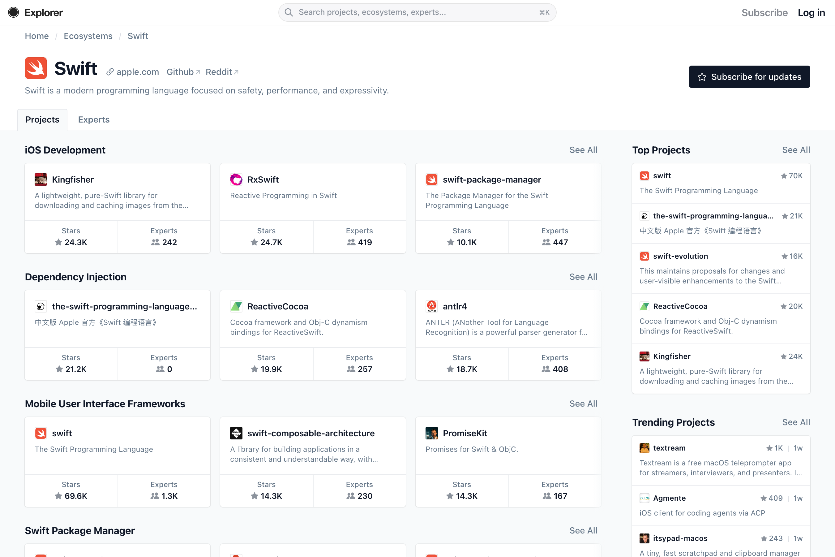 Ecosystem, Categories