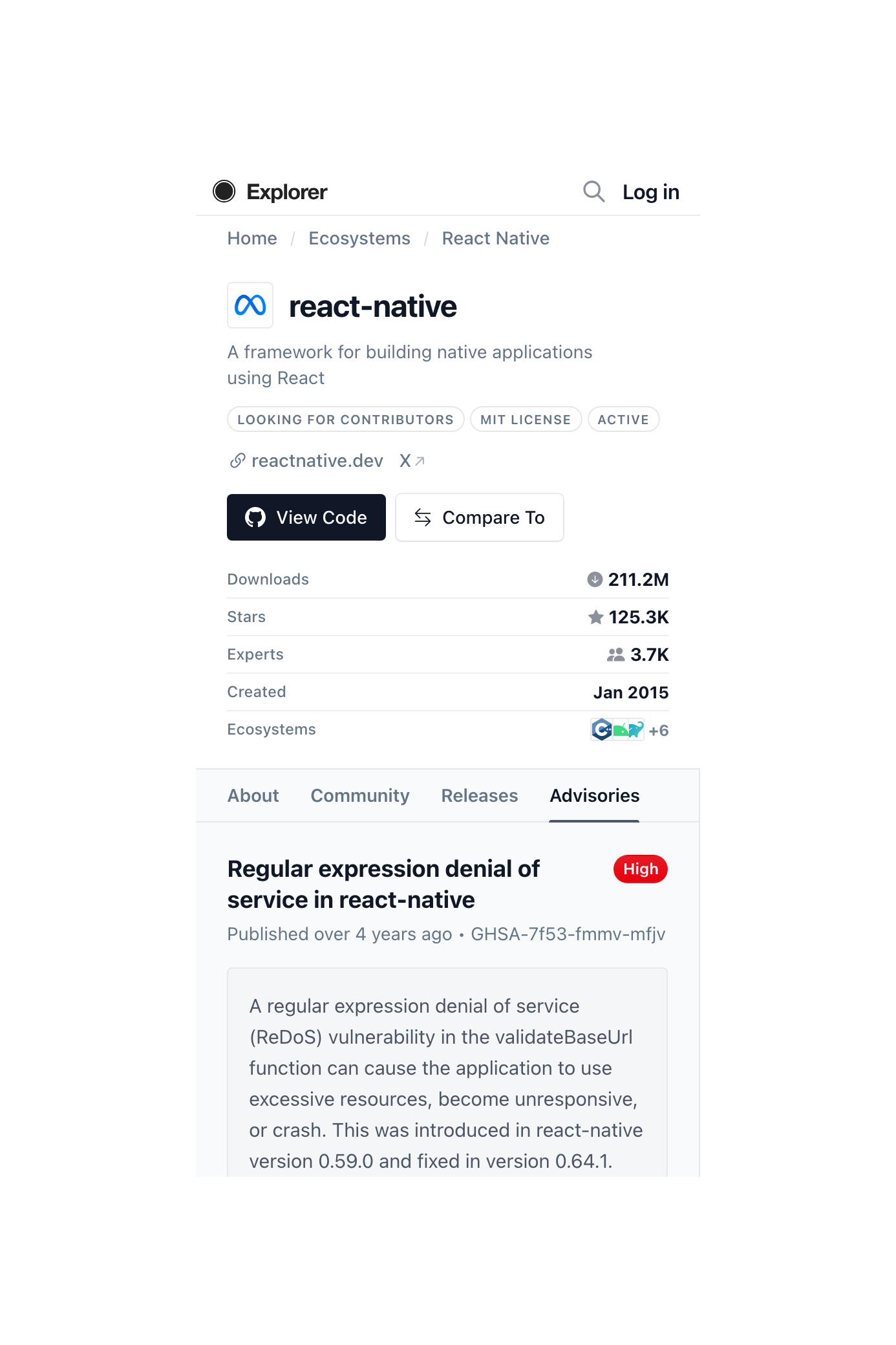 Project, Advisories, mobile